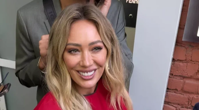 Hilary Duff attended her first fashion show in a decade.