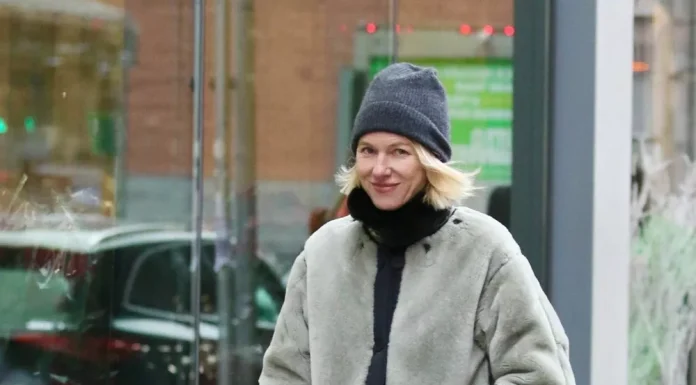Naomi Watts spotted walking her dog in New York City