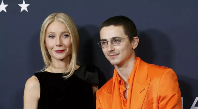 Gwyneth Paltrow found herself in an awkward situation while filming with Timothée Chalamet.