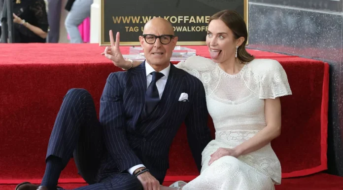 Stanley Tucci and Emily Blunt honored with stars on the Hollywood Walk of Fame