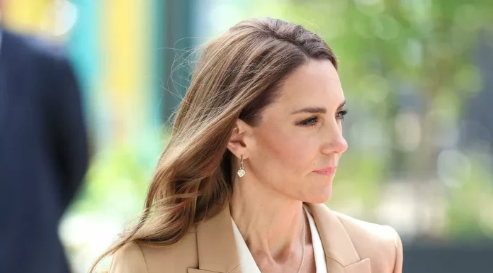 Look of the Day: Kate Middleton in a beige suit at a business meeting in London
