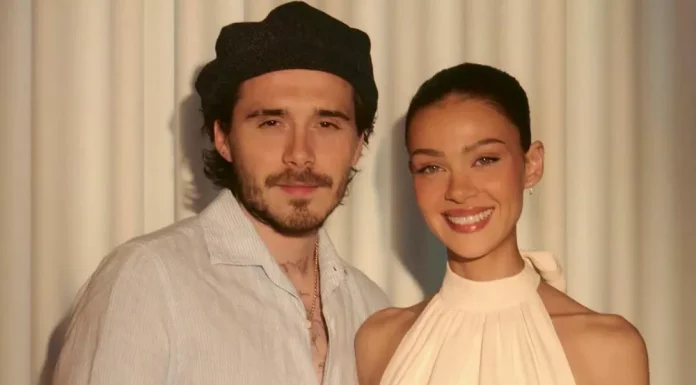 Brooklyn Beckham hinted at his stance on his parents’ feud.
