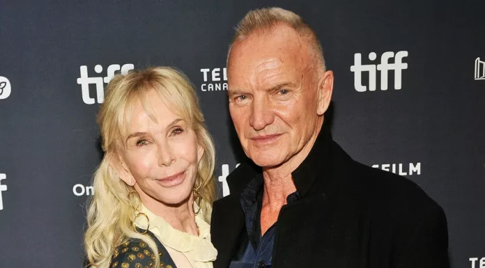 Trudie Styler and her husband Sting presented the romantic tragicomedy “Up Against It” at the Toronto Film Festival.